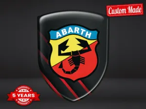 Fiat Abarth Silikonabzeichen Auto Hochwertig Professionell Robust